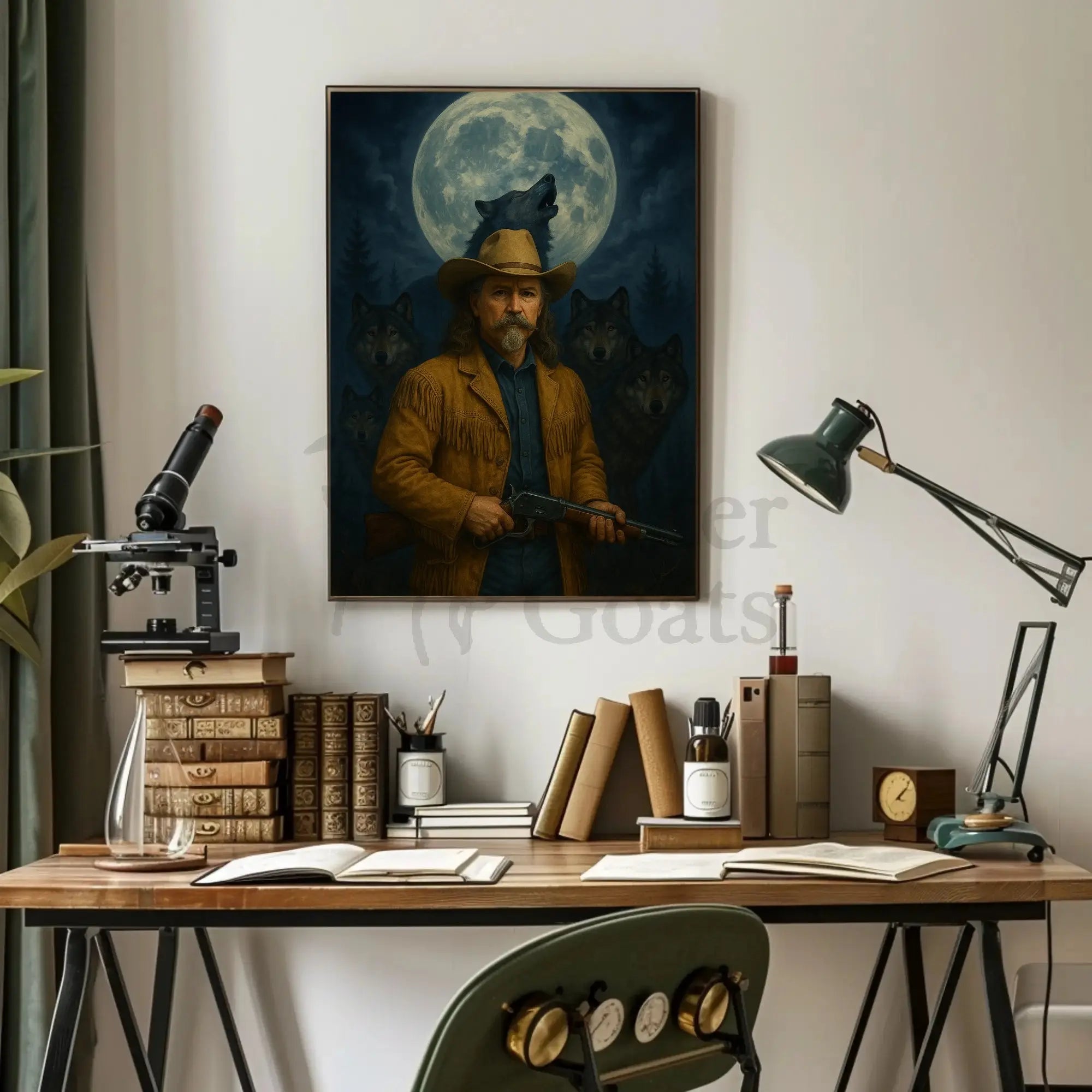 Wild Bill Hickok Rugged Cowboy Wilderness Heritage Poster PosterGoat