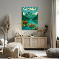 Wilderness Adventure in Canada Travel Poster PosterGoat