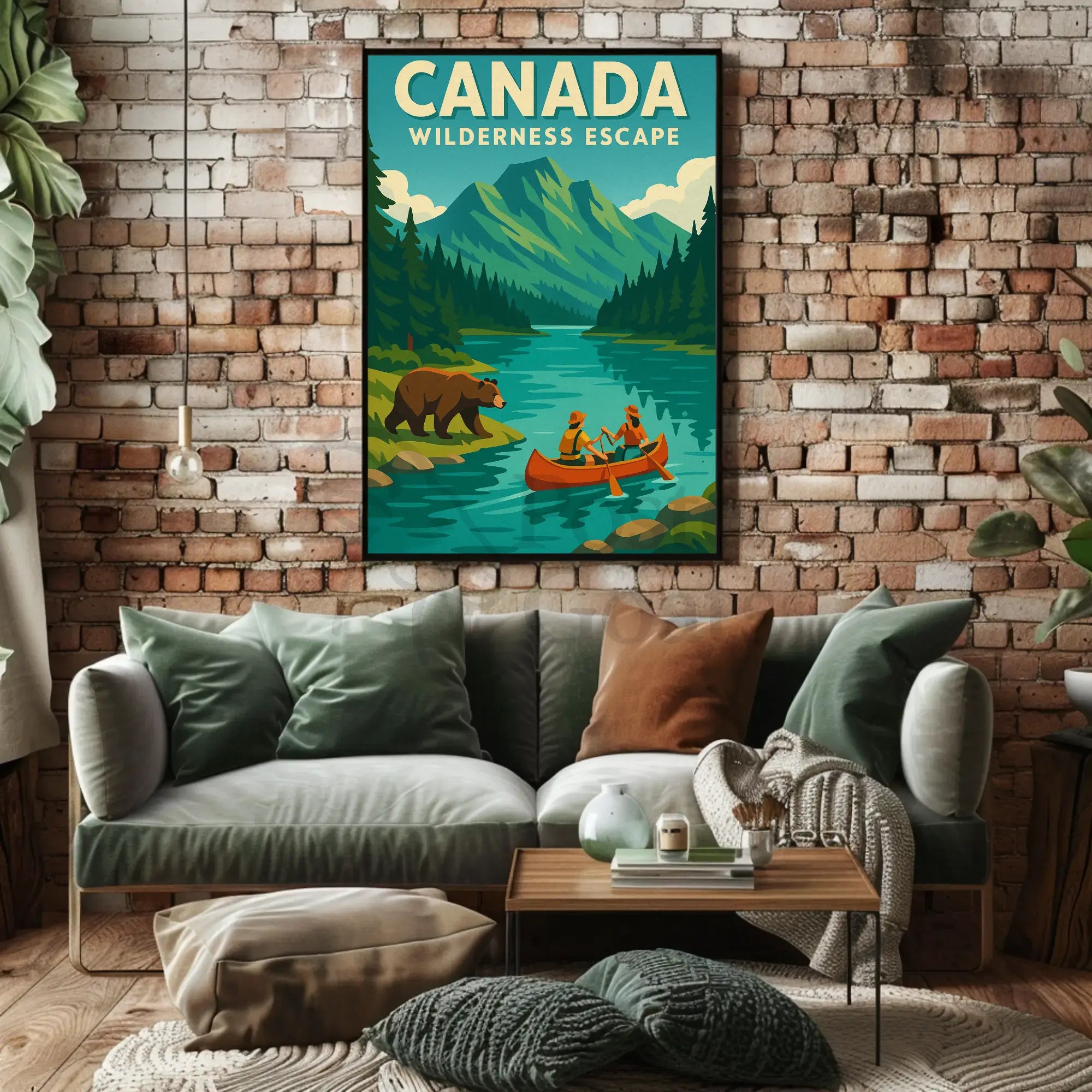 Wilderness Adventure in Canada Travel Poster PosterGoat