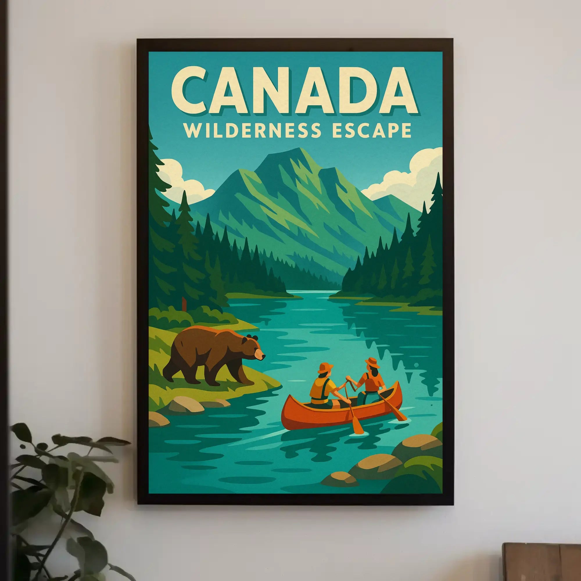 Wilderness Adventure in Canada Travel Poster PosterGoat