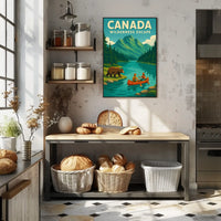 Wilderness Adventure in Canada Travel Poster PosterGoat