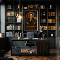 William Howard Taft Stained Glass Presidential Poster PosterGoat