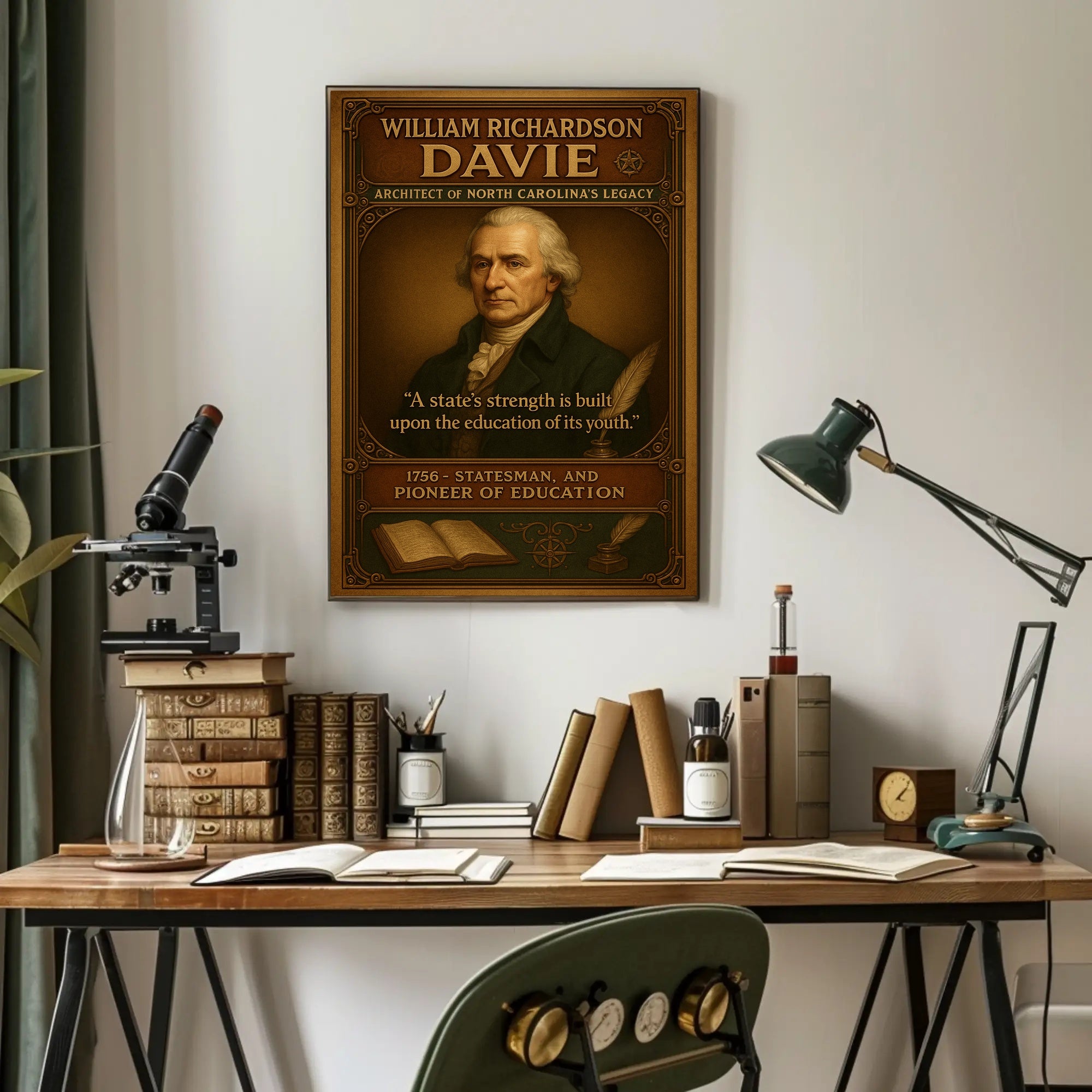 William Richardson Davie Legacy Poster Art Print PosterGoat