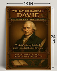 William Richardson Davie Legacy Poster Art Print PosterGoat