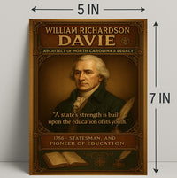 William Richardson Davie Legacy Poster Art Print PosterGoat
