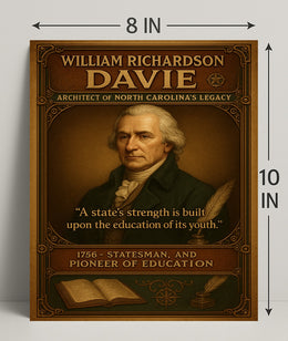 William Richardson Davie Legacy Poster Art Print PosterGoat