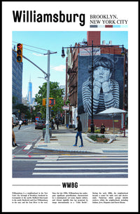 Williamsburg Mural Street Scene Artistic Poster PosterGoat