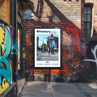 Williamsburg Mural Street Scene Artistic Poster PosterGoat