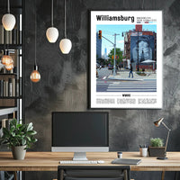 Williamsburg Mural Street Scene Artistic Poster PosterGoat