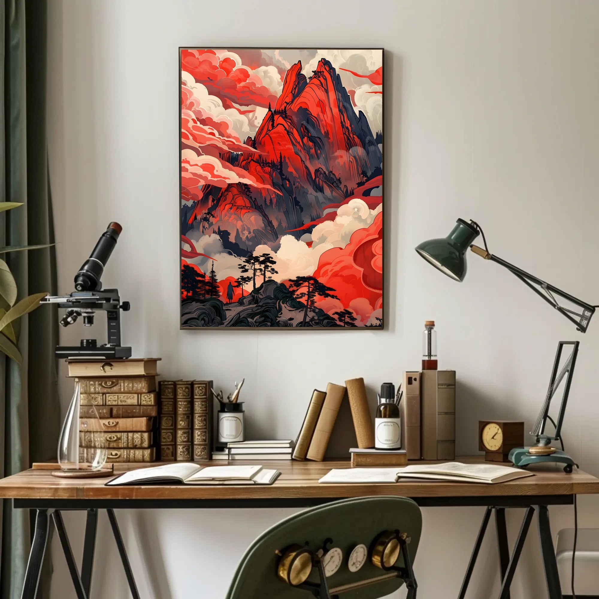 Winding Road Through Evergreen Forest National Park Poster PosterGoat