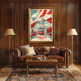 Winnipeg Architecture Heritage Urban or Cityscape Poster PosterGoat