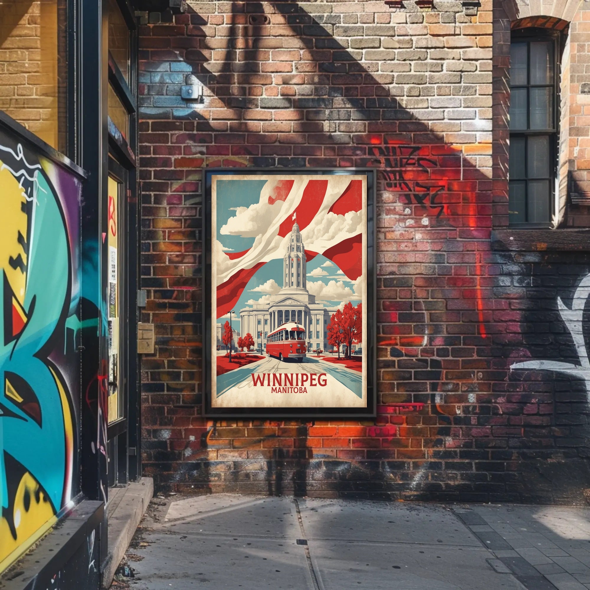 Winnipeg Architecture Heritage Urban or Cityscape Poster PosterGoat