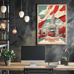 Winnipeg Architecture Heritage Urban or Cityscape Poster PosterGoat
