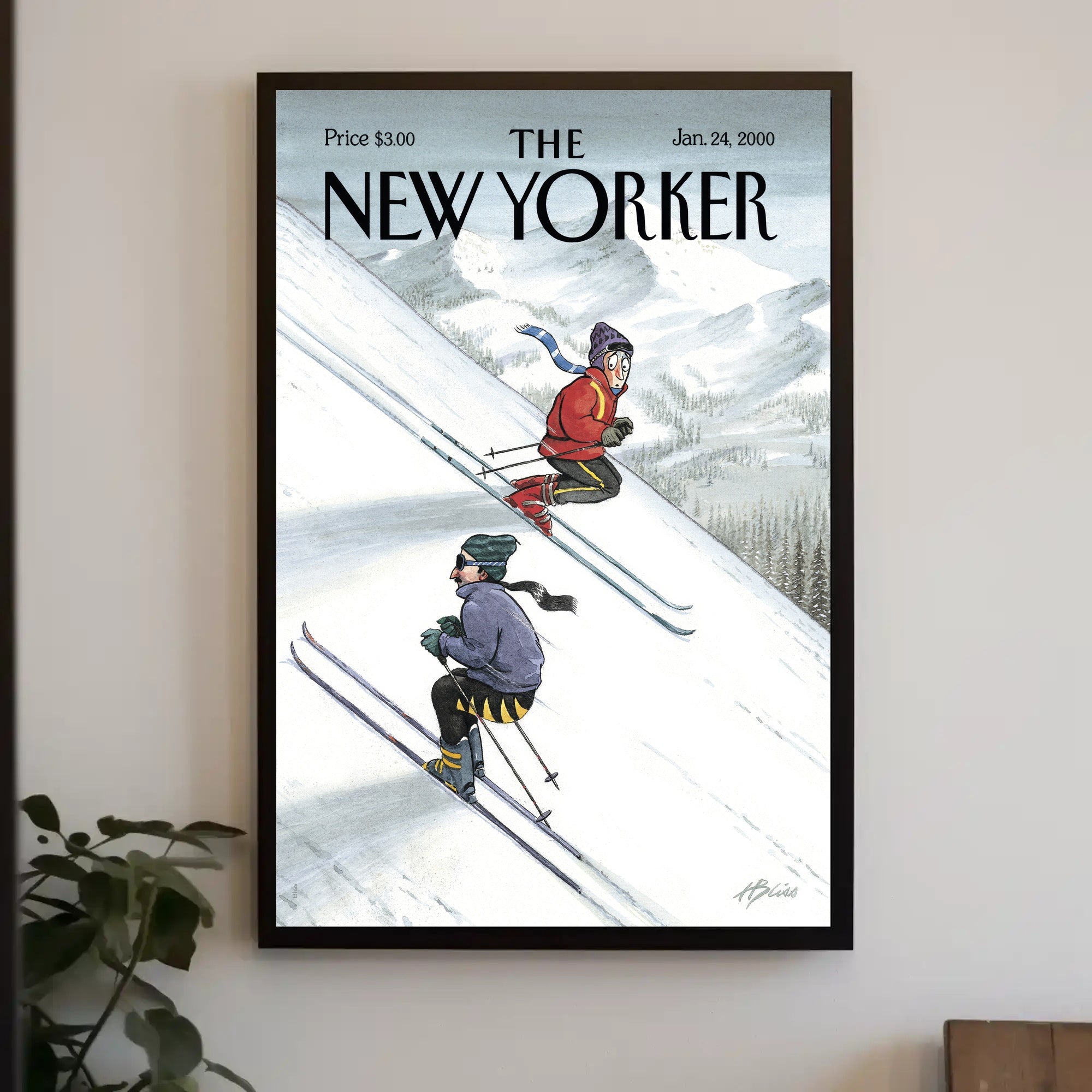 Winter Adventure Skiing Sports Poster PosterGoat