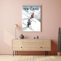 Winter Adventure Skiing Sports Poster PosterGoat