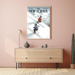 Winter Adventure Skiing Sports Poster PosterGoat