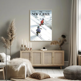Winter Adventure Skiing Sports Poster PosterGoat