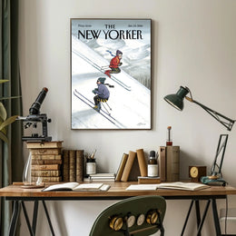 Winter Adventure Skiing Sports Poster PosterGoat