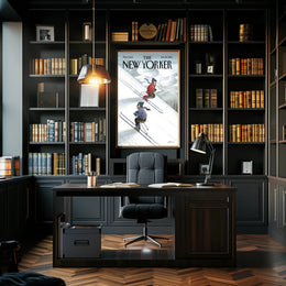 Winter Adventure Skiing Sports Poster PosterGoat