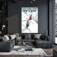 Winter Adventure Skiing Sports Poster PosterGoat