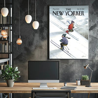 Winter Adventure Skiing Sports Poster PosterGoat