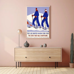 Winter Sports Adventure Poster: New York State Travel Poster PosterGoat