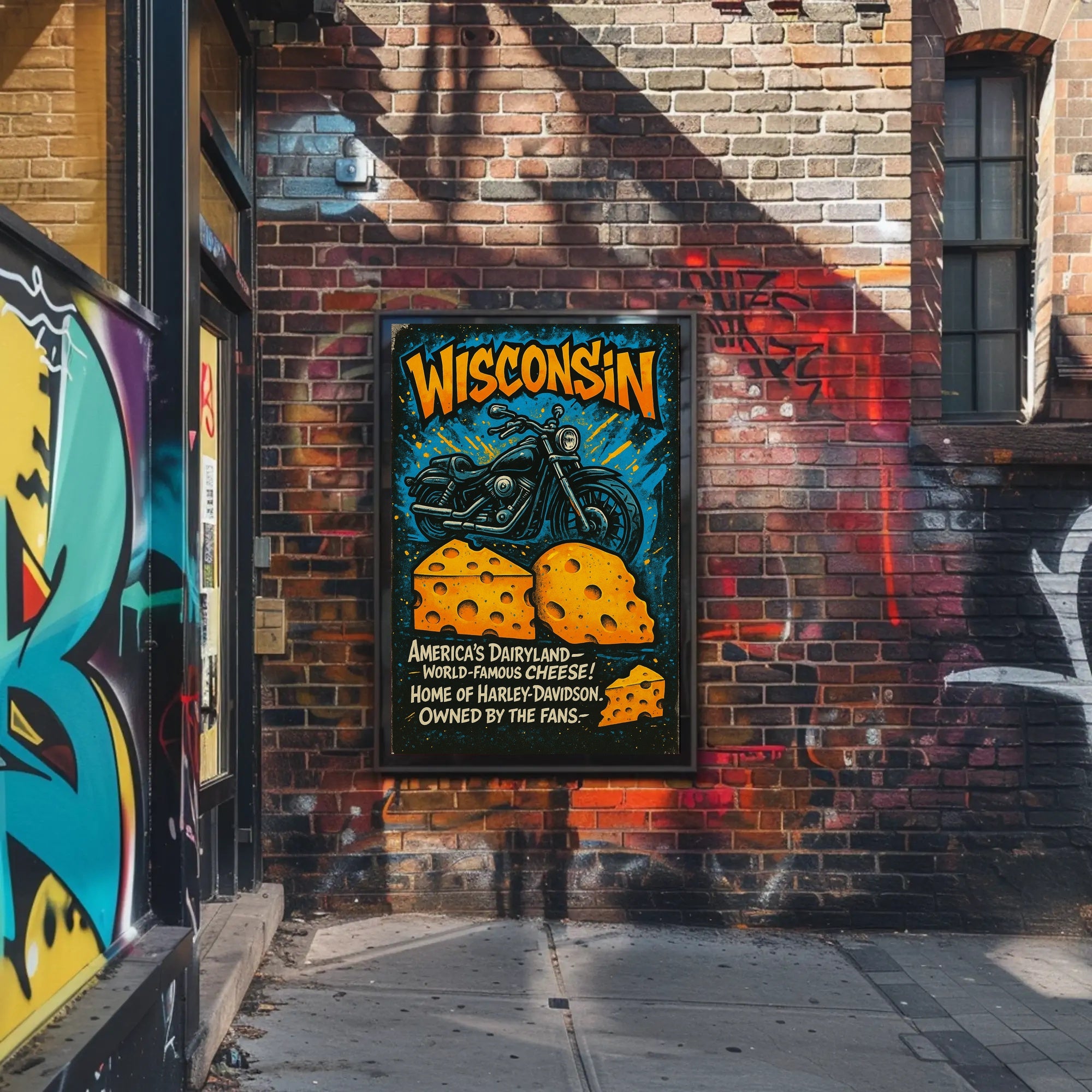 Wisconsin Americas Dairyland Poster PosterGoat
