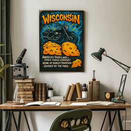 Wisconsin Americas Dairyland Poster PosterGoat