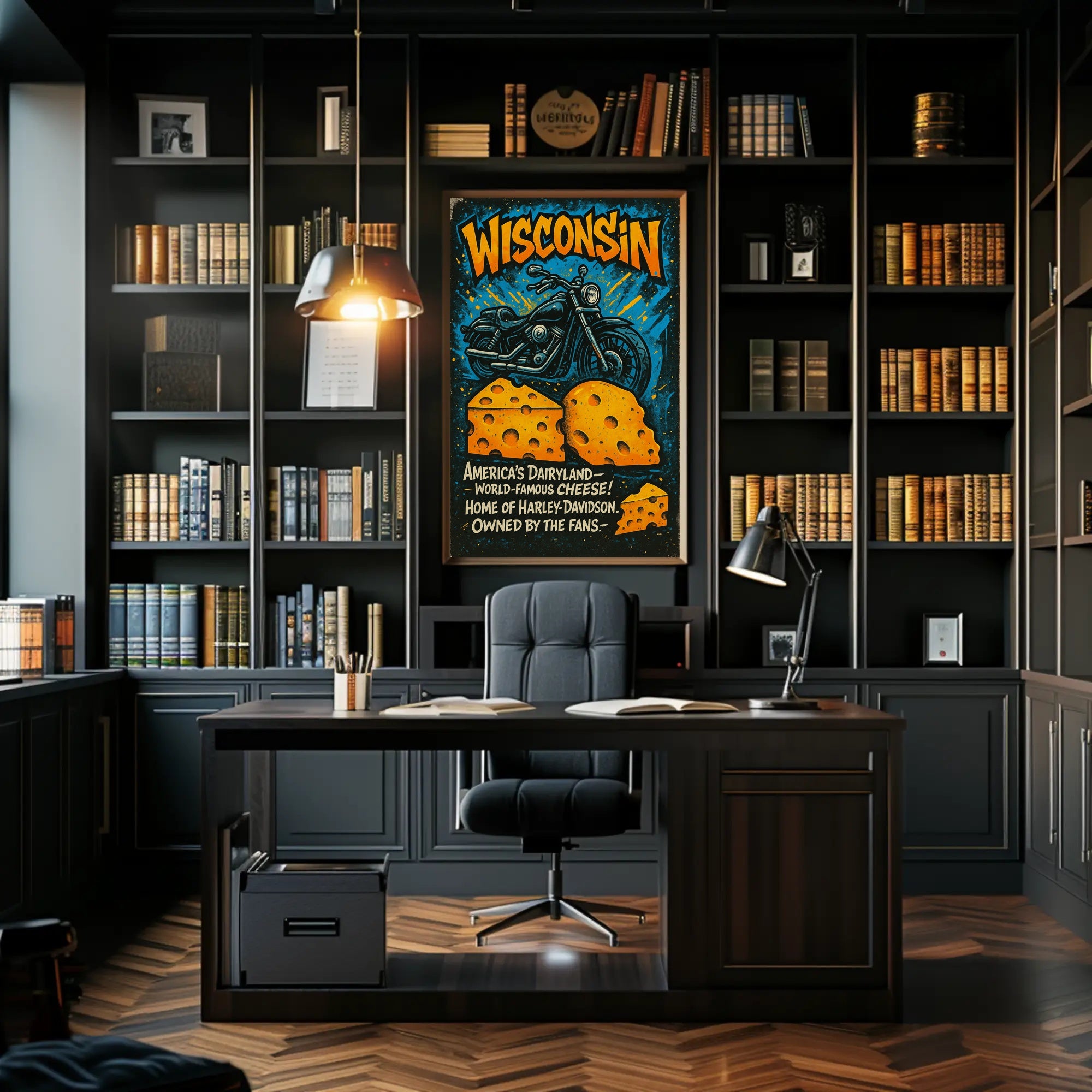 Wisconsin Americas Dairyland Poster PosterGoat