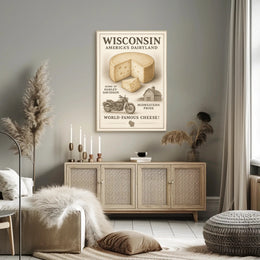 Wisconsin Americas Dairyland Poster PosterGoat