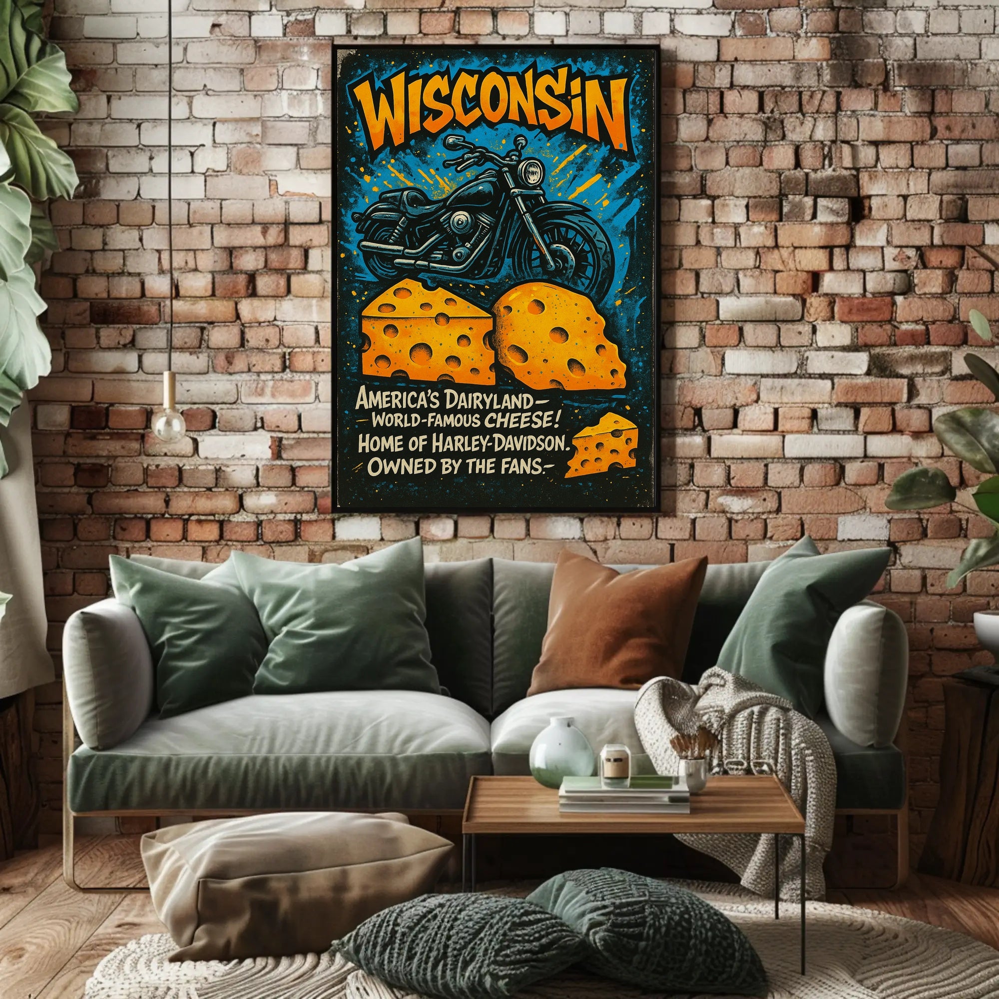 Wisconsin Americas Dairyland Poster PosterGoat