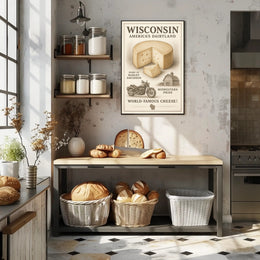 Wisconsin Americas Dairyland Poster PosterGoat