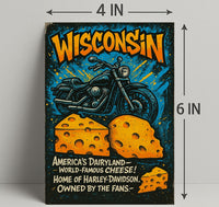 Wisconsin Americas Dairyland Poster PosterGoat