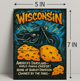 Wisconsin Americas Dairyland Poster PosterGoat