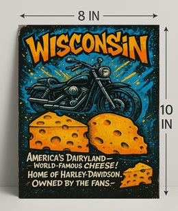 Wisconsin Americas Dairyland Poster PosterGoat