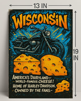 Wisconsin Americas Dairyland Poster PosterGoat