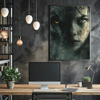 Wolf-Human Fusion Art: Abstract, Artistic, or Pop Culture Poster PosterGoat
