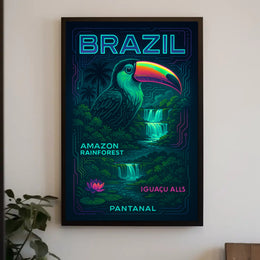 Wonders of Brazil Wall Art Print Decor PosterGoat