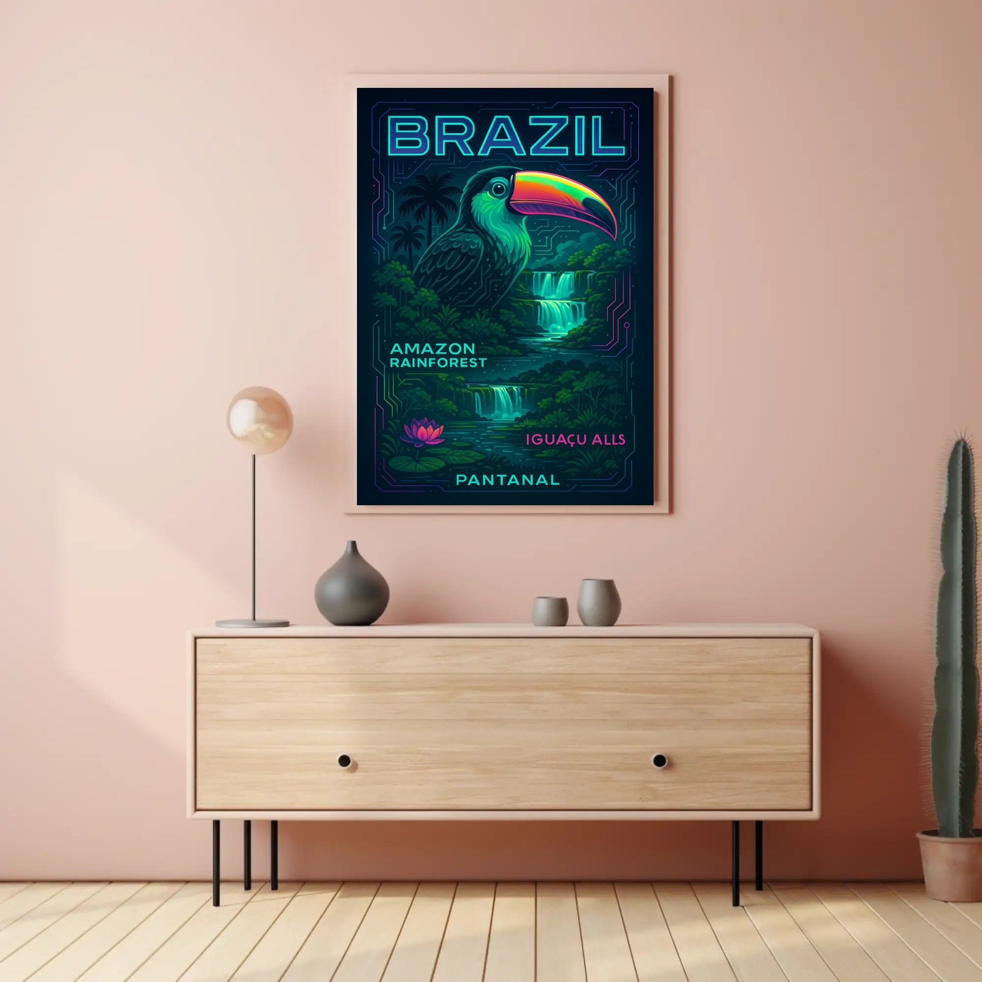 Wonders of Brazil Wall Art Print Decor PosterGoat