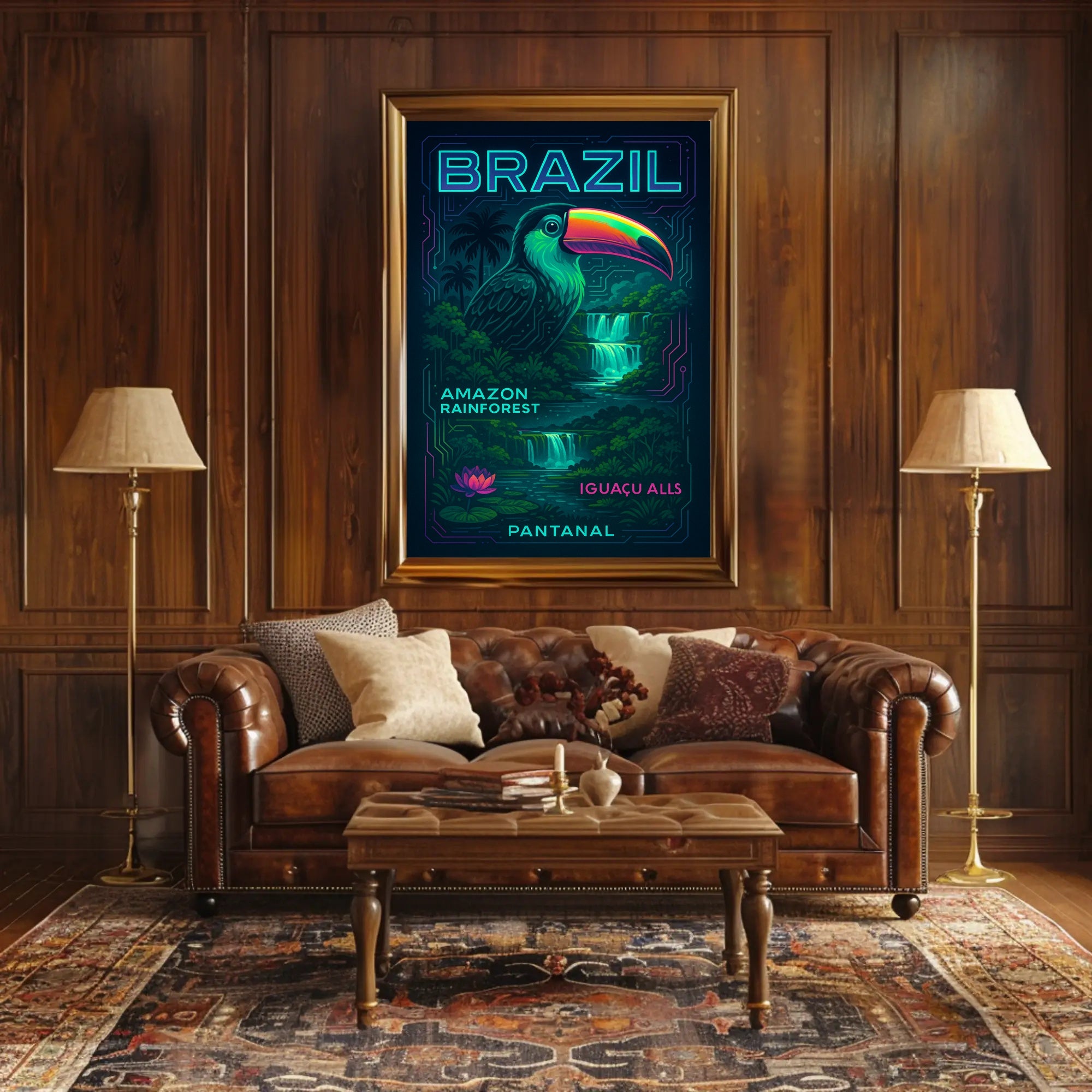 Wonders of Brazil Wall Art Print Decor PosterGoat