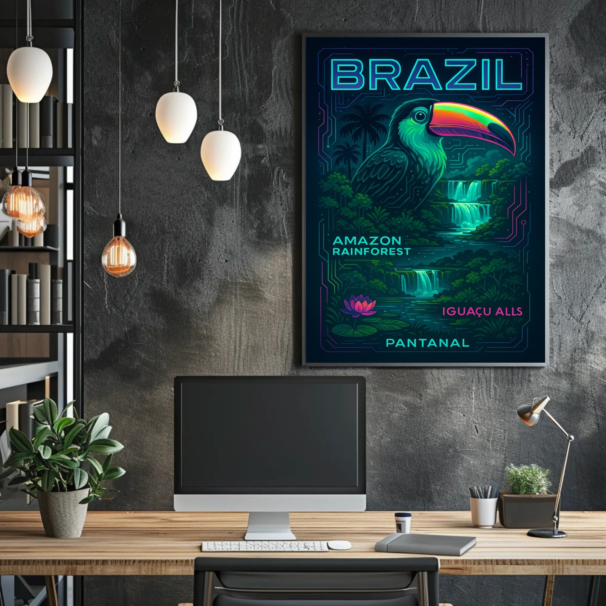 Wonders of Brazil Wall Art Print Decor PosterGoat