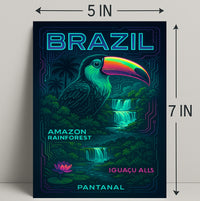 Wonders of Brazil Wall Art Print Decor PosterGoat