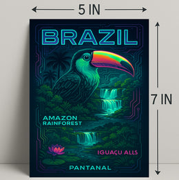 Wonders of Brazil Wall Art Print Decor PosterGoat