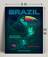 Wonders of Brazil Wall Art Print Decor PosterGoat