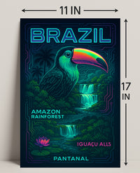 Wonders of Brazil Wall Art Print Decor PosterGoat