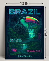 Wonders of Brazil Wall Art Print Decor PosterGoat