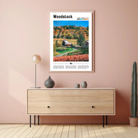 Woodstock Autumn Scenery: Travel Poster PosterGoat