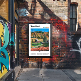 Woodstock Autumn Scenery: Travel Poster PosterGoat