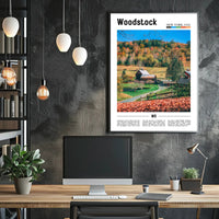 Woodstock Autumn Scenery: Travel Poster PosterGoat