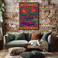 Woodward Classic Car Culture Pop Culture Poster PosterGoat